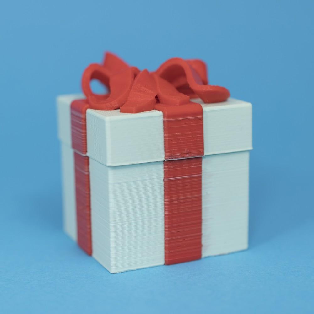 Gift Box Container (Dual Color Version) 3d model