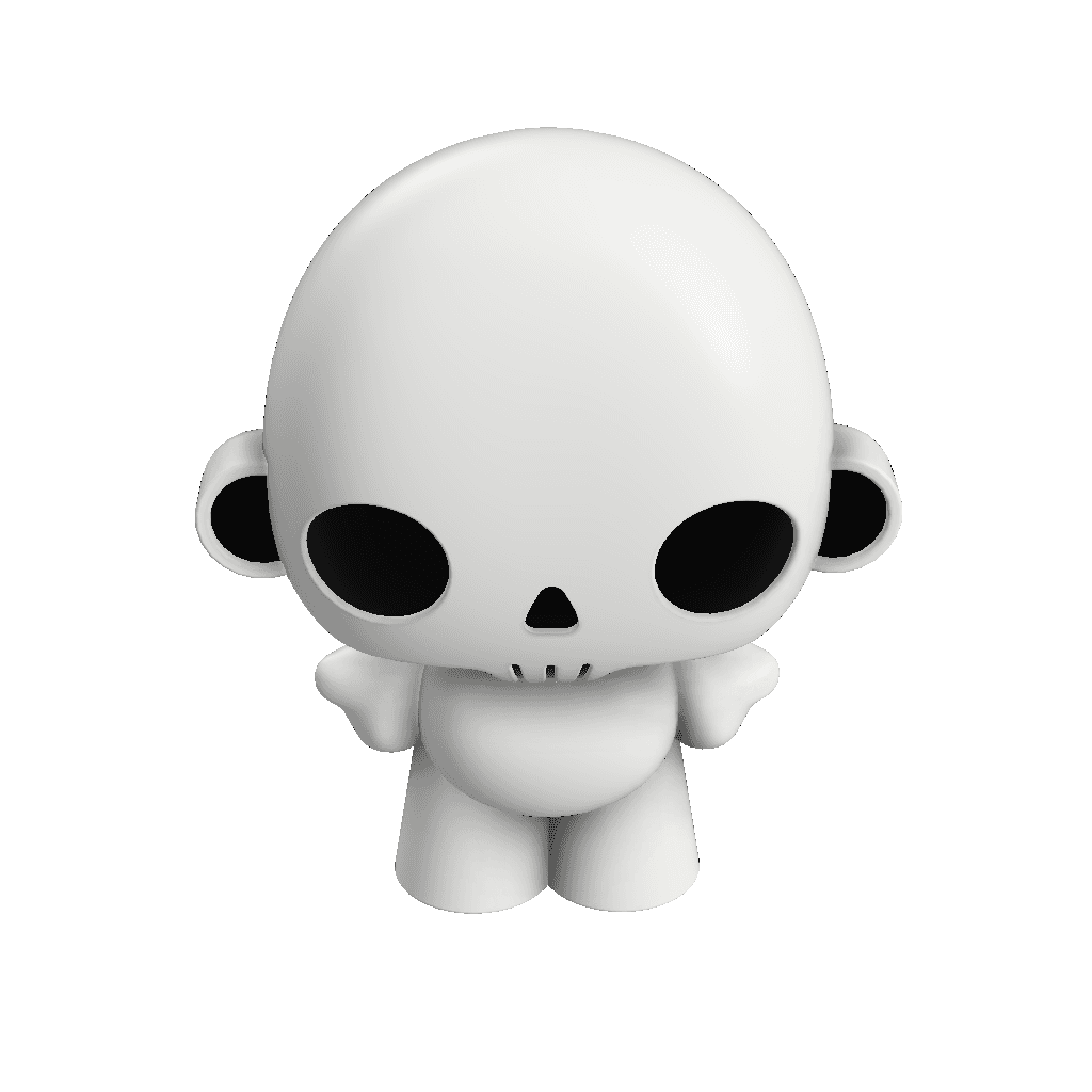 Customizable 'Death Hug' 3D Printable Art Toy: Royalty-Free Figure for Personal & Commercial Use 3d model