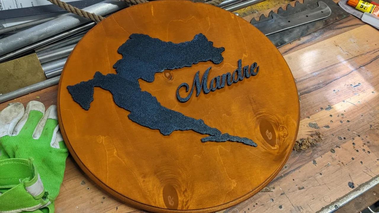 Croatia wallart 3d model