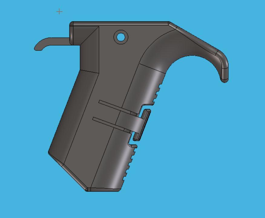 ANGLED MAG HOLDER FOREGRIP FOR GLOCK GEN 3 3d model