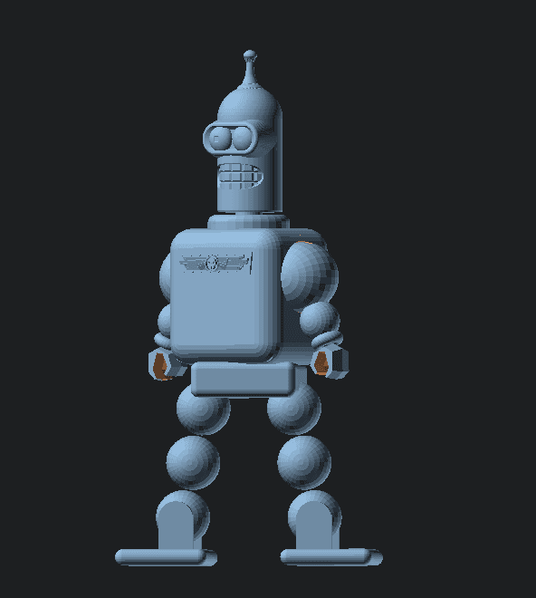 RobotRetro - Configurable and posable robot model. 3d model