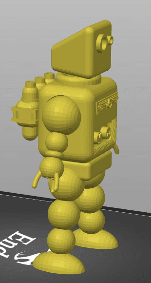 RobotRetro - Configurable and posable robot model. 3d model