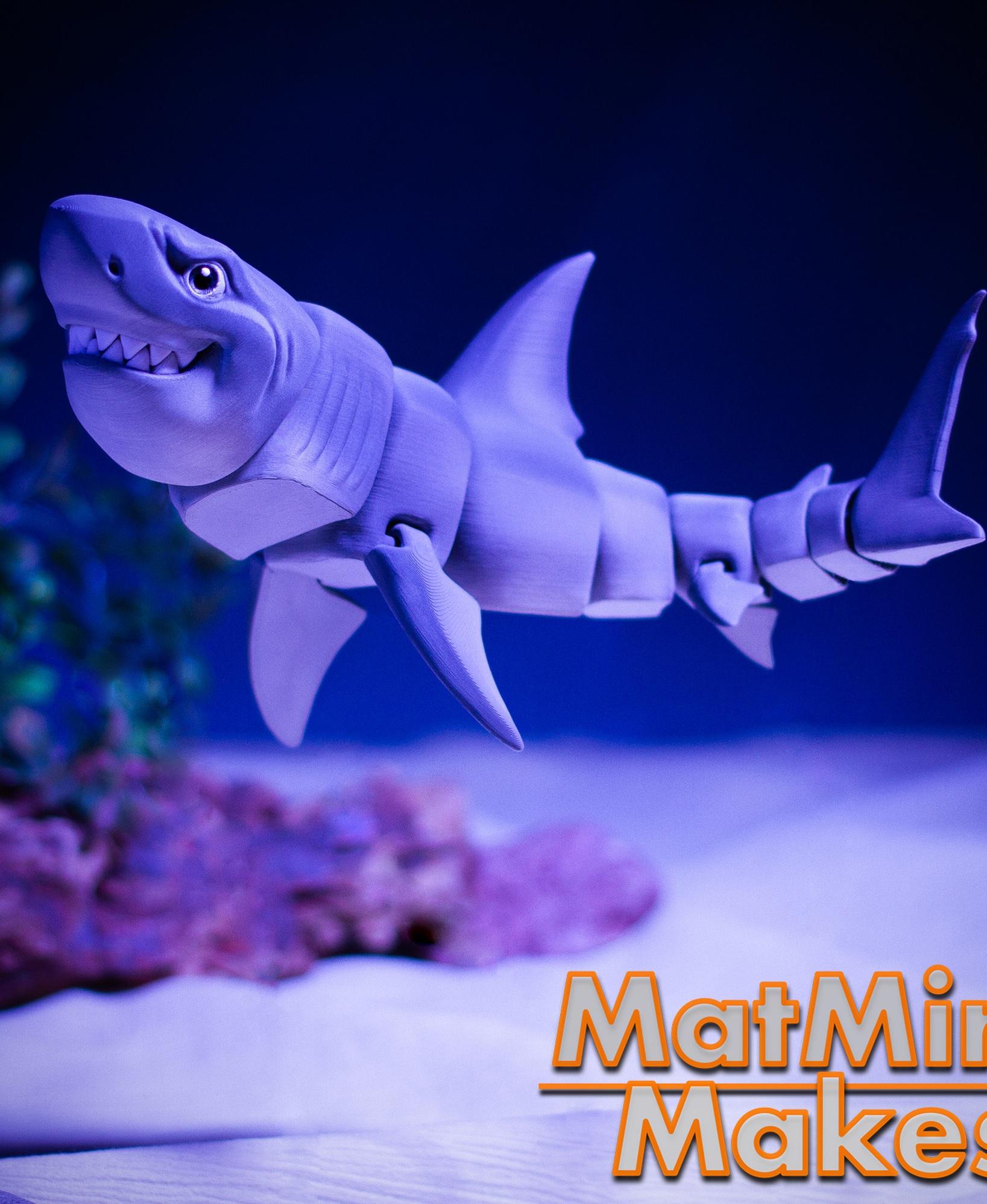 Great White Shark - Articulated Figure 3d model