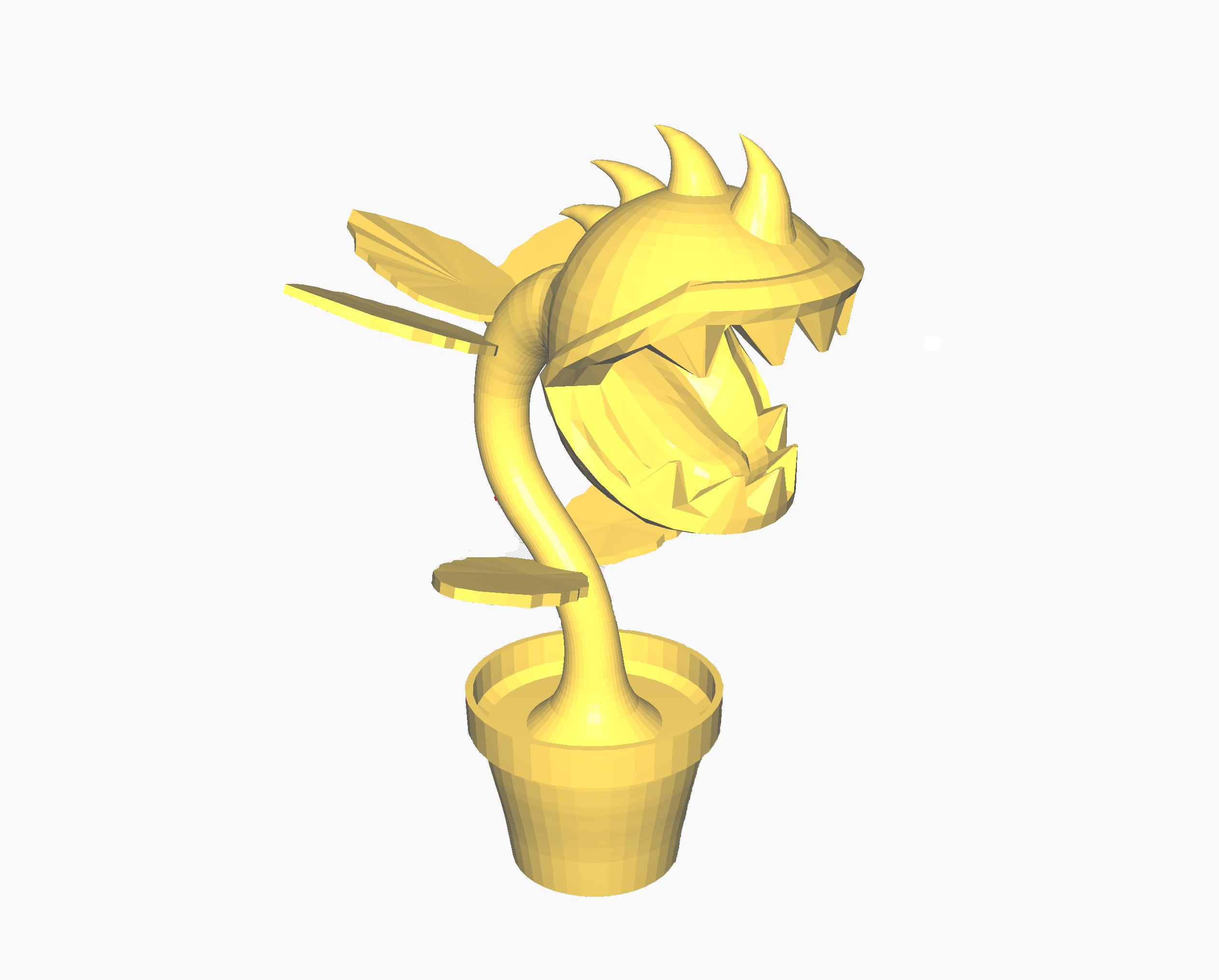 Plants vs zombies chomper 3d model