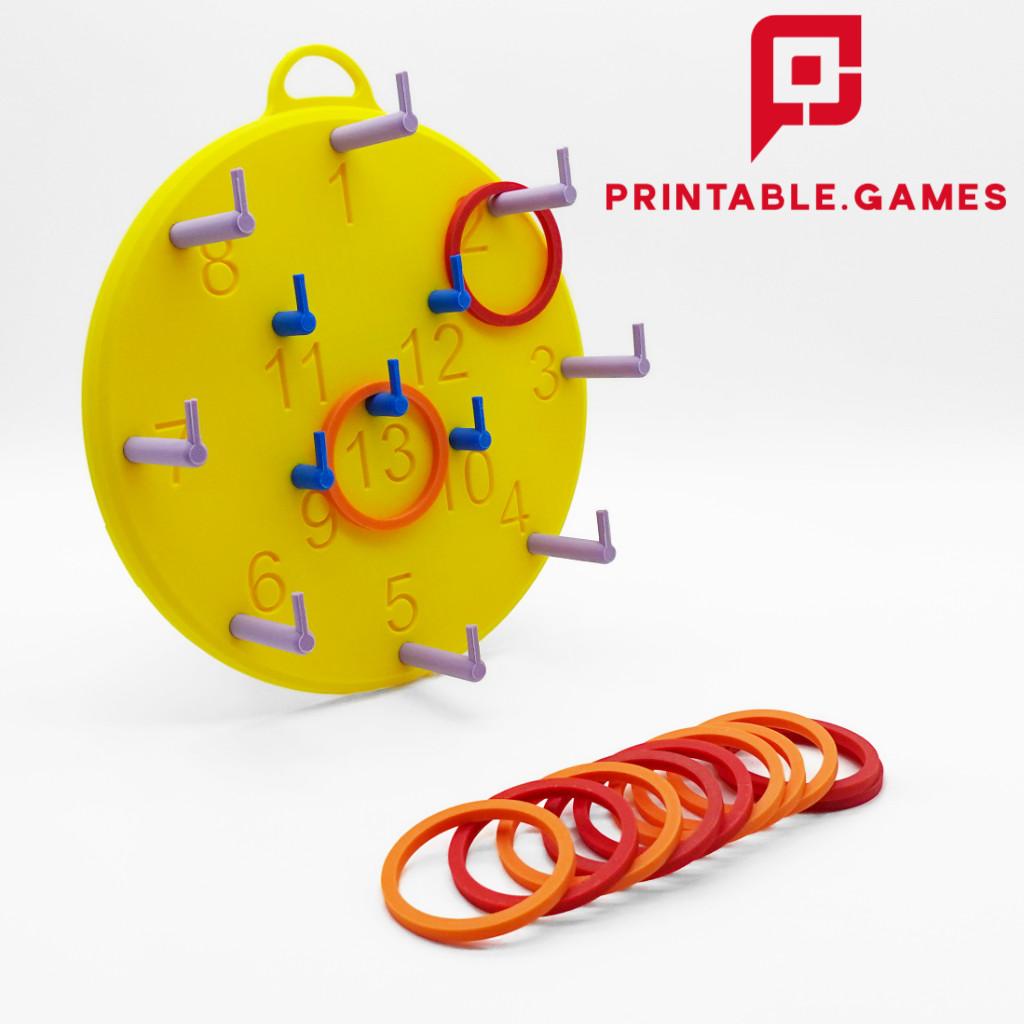 HANGING RING TOSS GAME 3d model