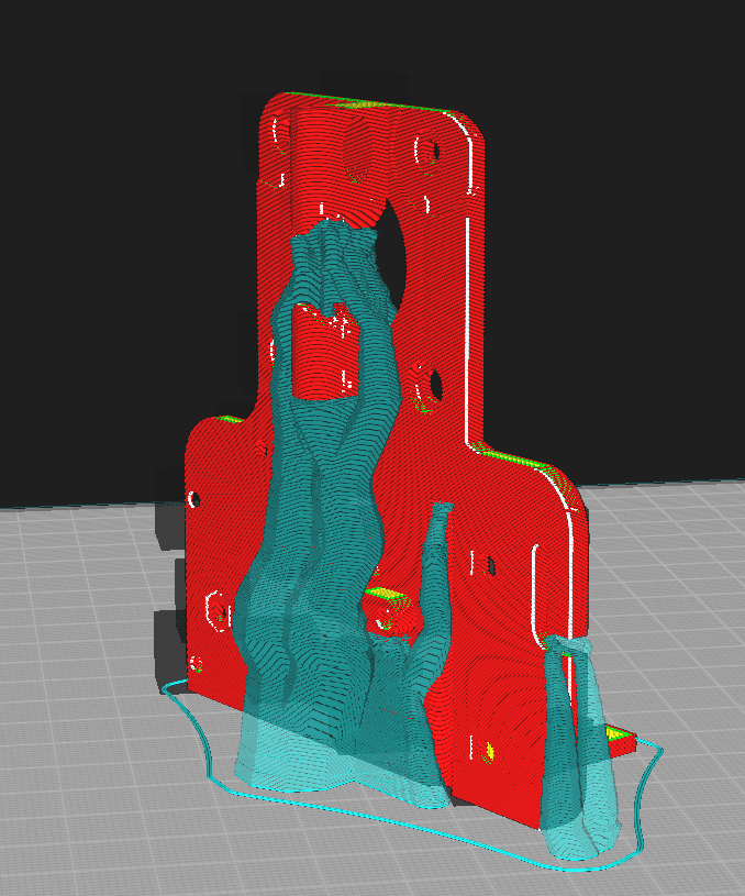 MS DD Linear rail mount for Creality / Ender printers 3d model