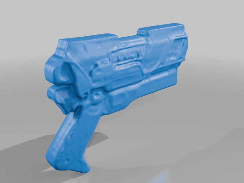 A futuristic gun 3d model