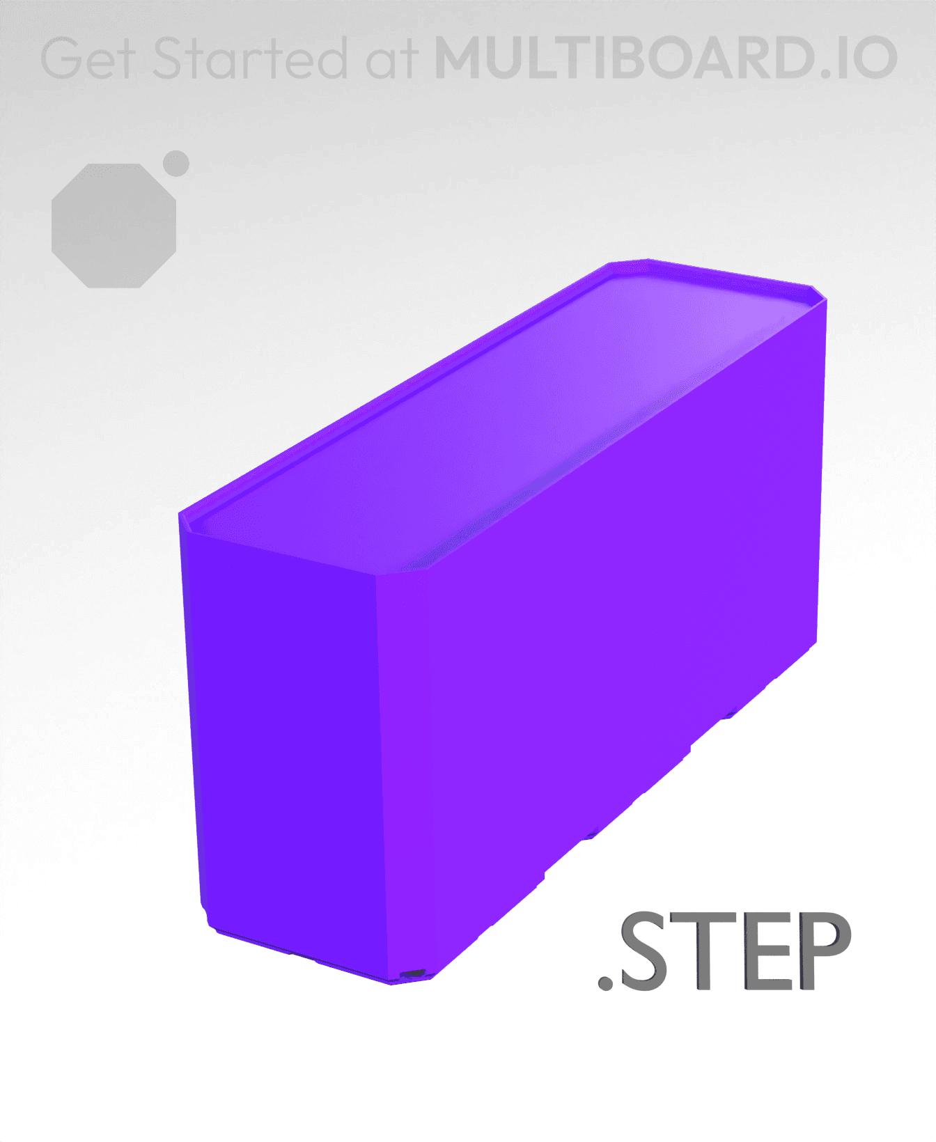 1x3x1·5 - Multibin Insert - STEP Remixing File 3d model