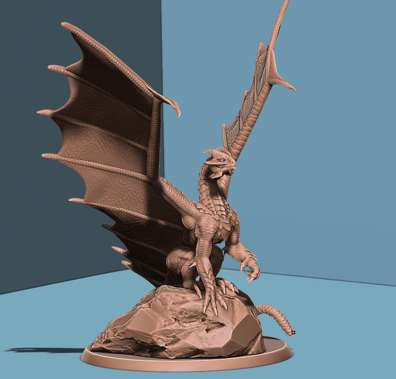 Young Copper Dragon 3d model