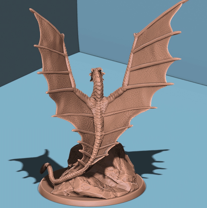 Young Copper Dragon 3d model