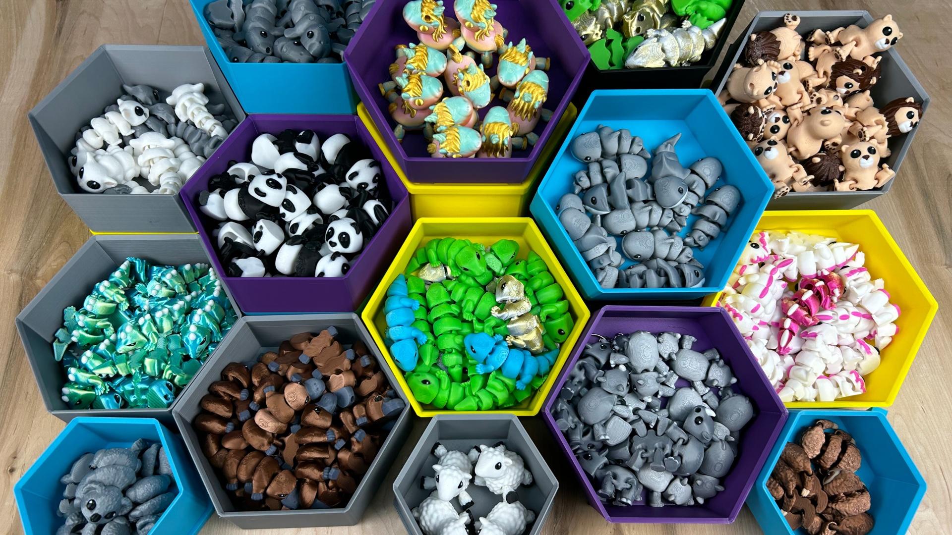 HexBin System 3d model