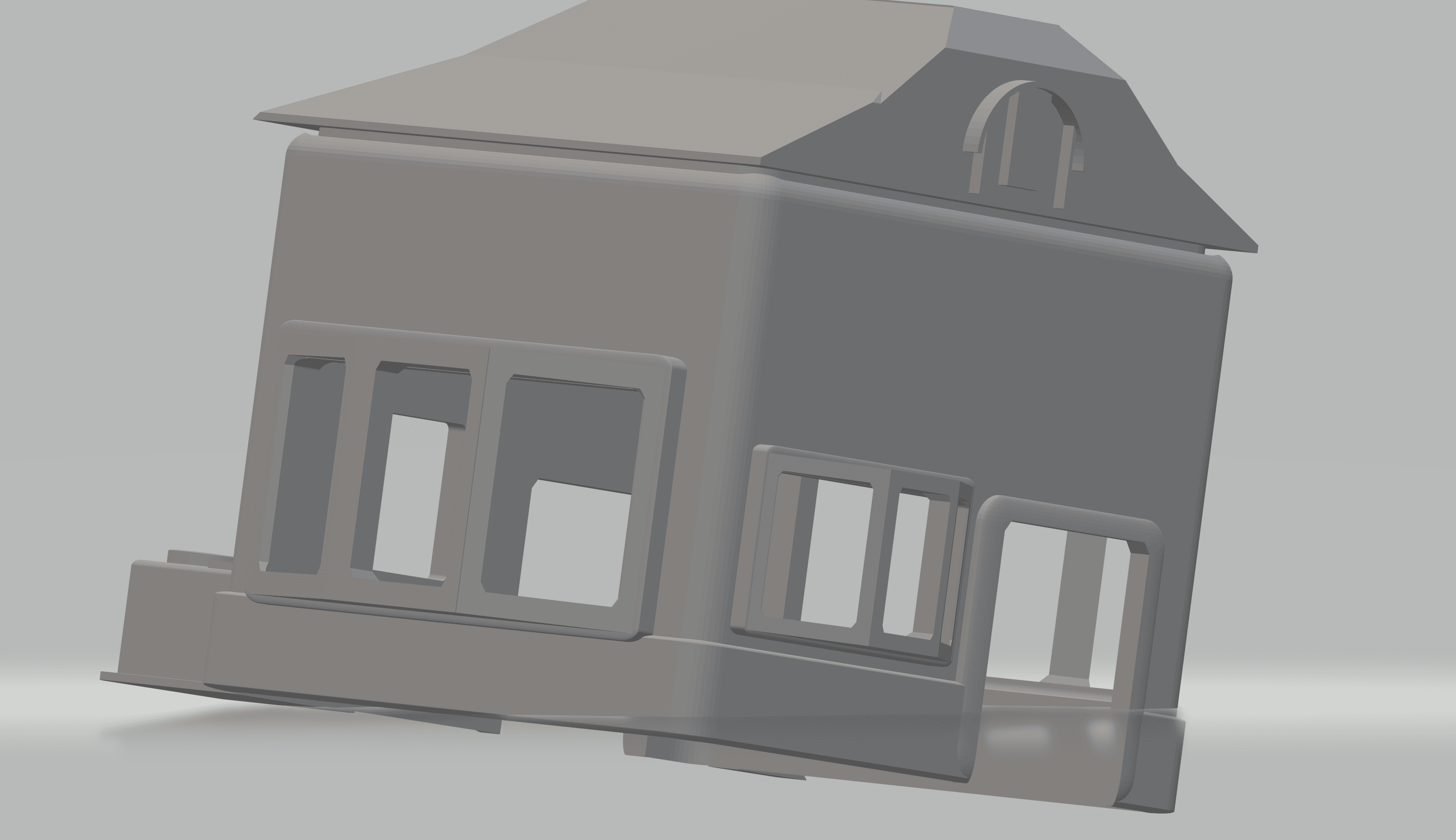 FHW:Mini Town House v1 (28mm scale) 3d model