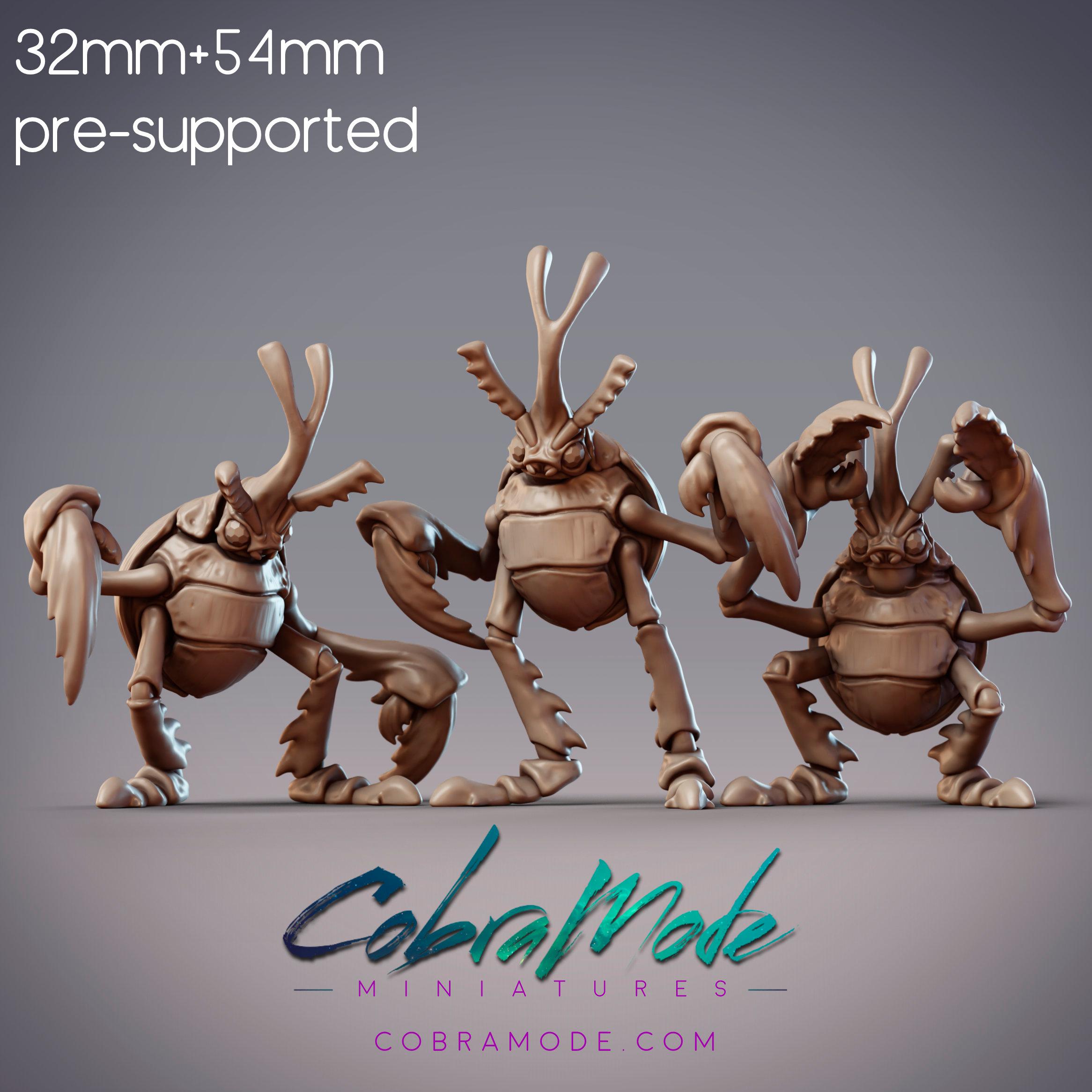 Beetle Boys Crew - Vireo, Rubus, & Foli, Antenari Folk (Pre-supported) 3d model