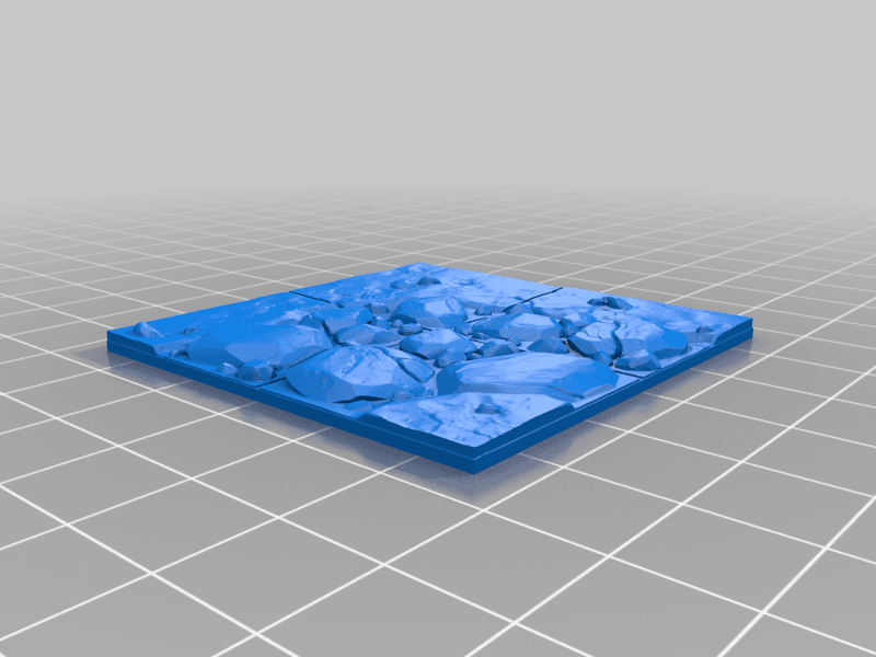 Country roads tiles 3d model