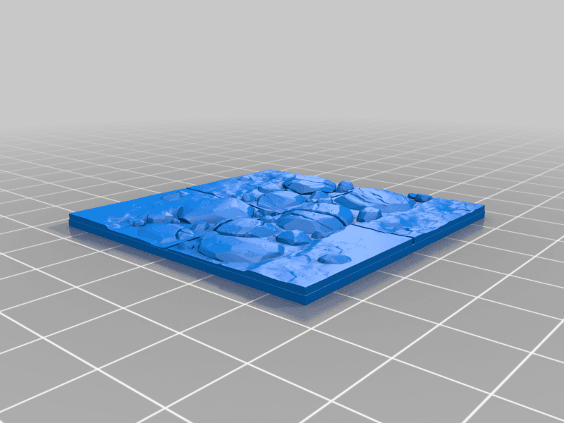 Country roads tiles 3d model