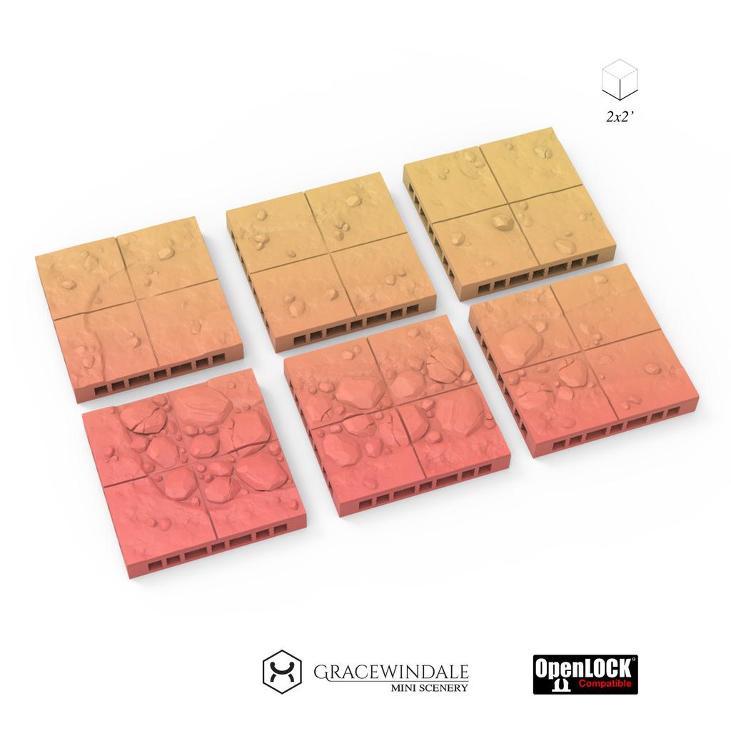 Country roads tiles 3d model