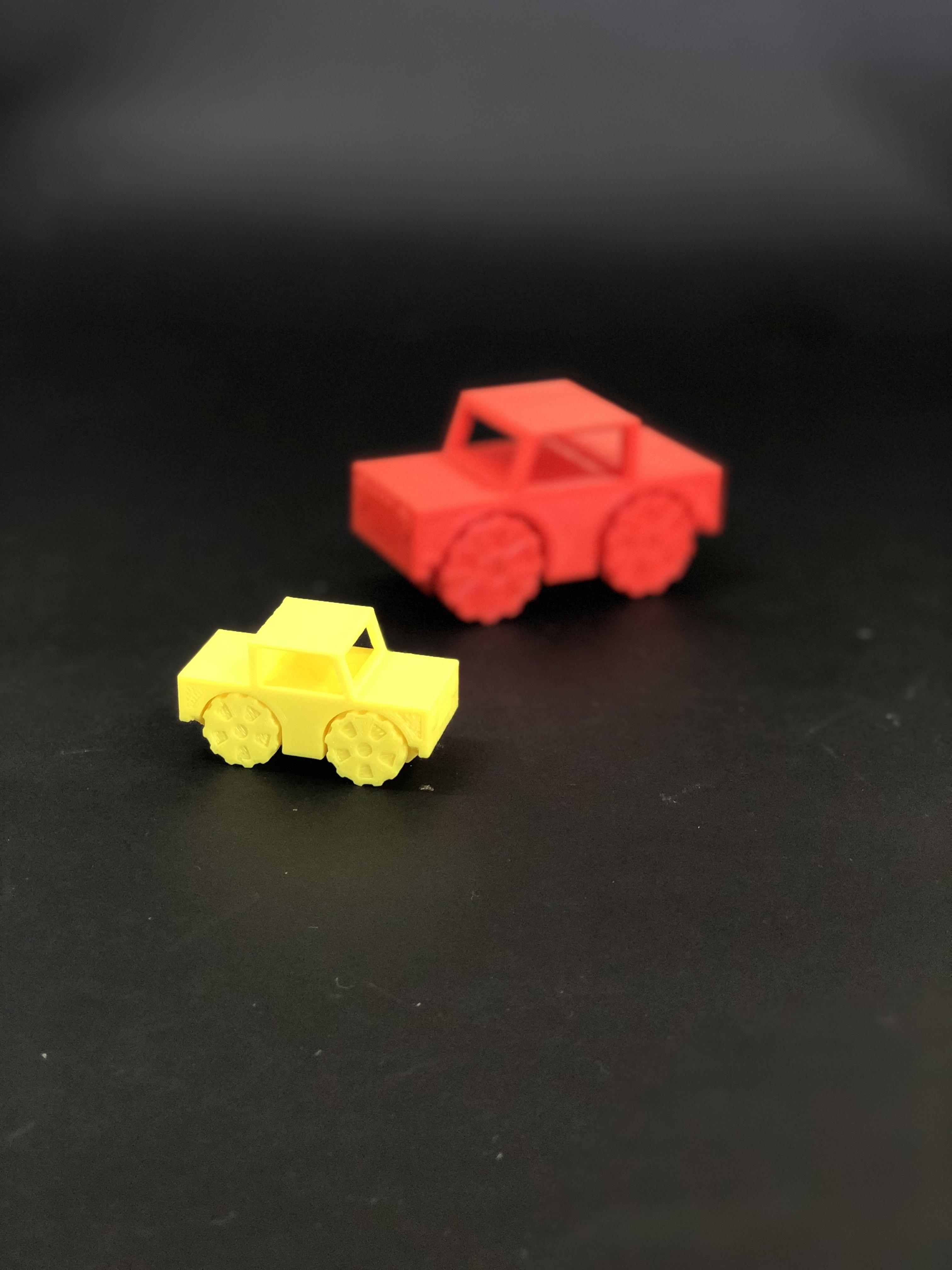 Little Jeep Car - PIP (Print In Place) without support 3d model