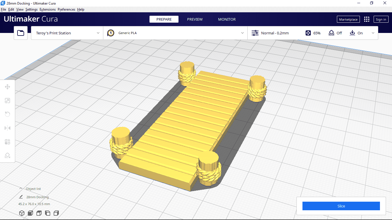 Docking with Stowage 28mm scaled 3d model