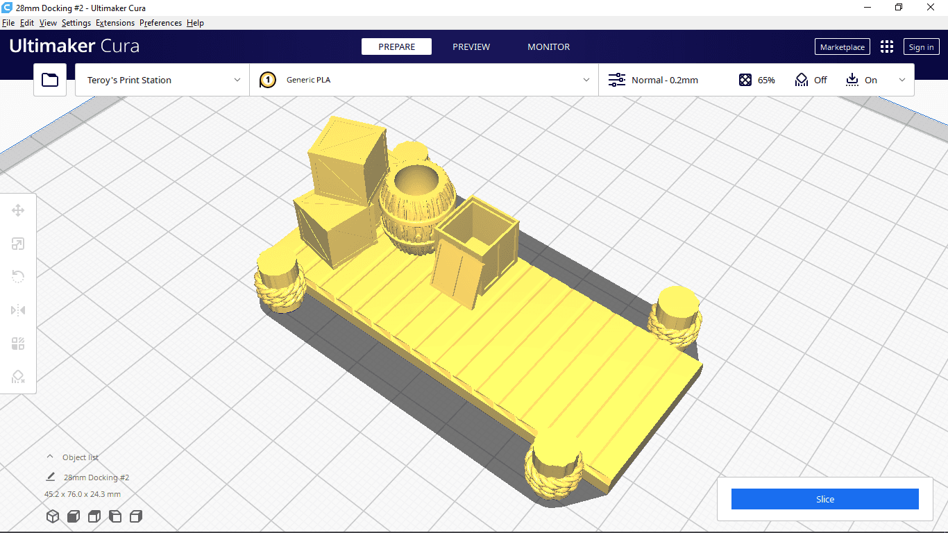 Docking with Stowage 28mm scaled 3d model