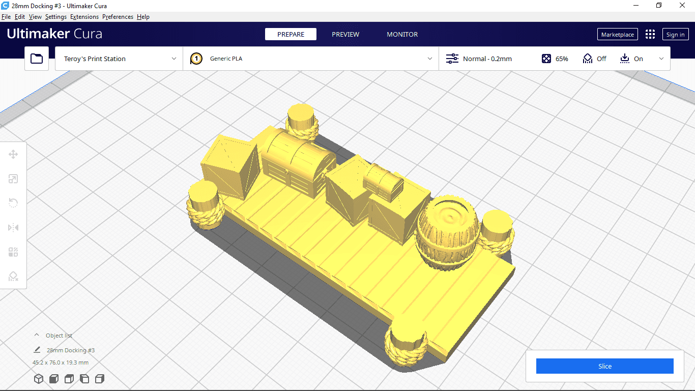 Docking with Stowage 28mm scaled 3d model