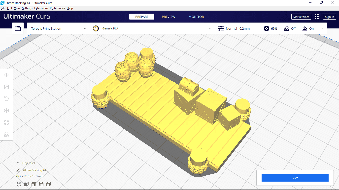 Docking with Stowage 28mm scaled 3d model