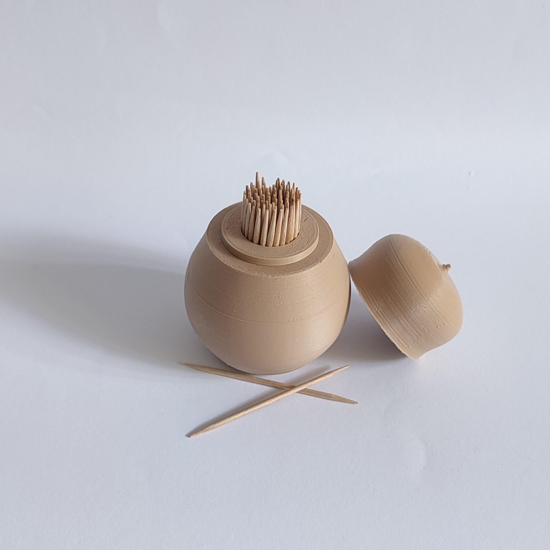 Pear toothpick holder 3d model