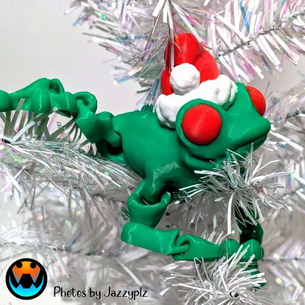 Festive Frog 3d model