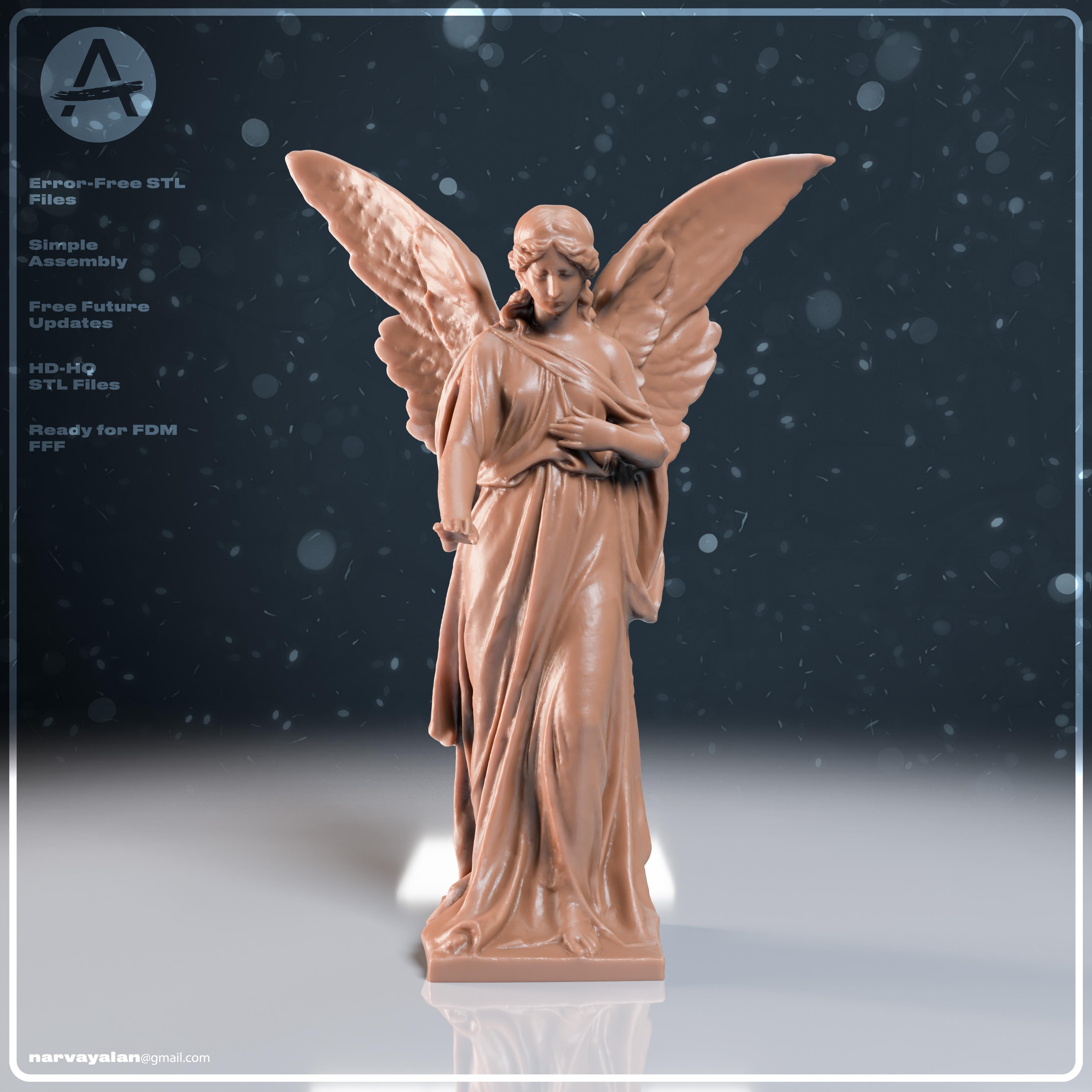 Cementery Angel Statue 3d model