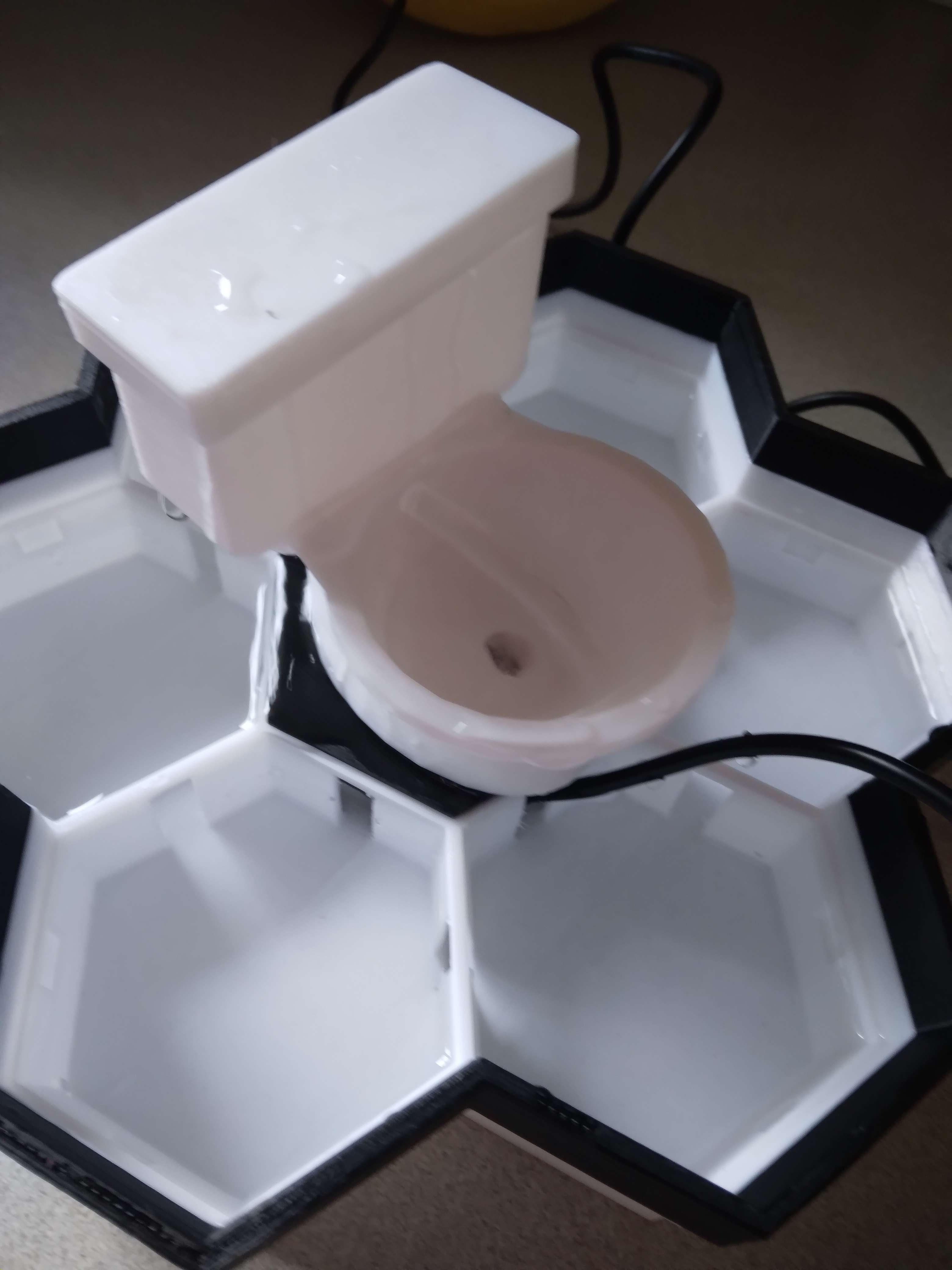 Toilet For Modular Desktop Fountain 3d model