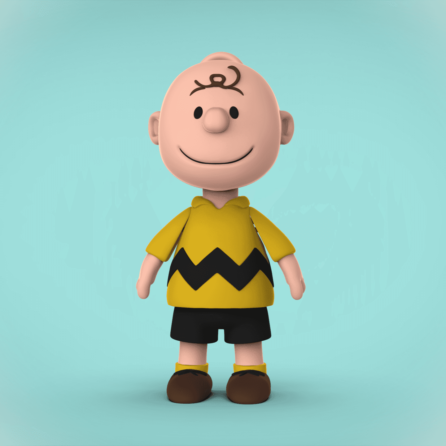 FLEXI Charlie Brown -Keychain/Bag Dangle 3d model