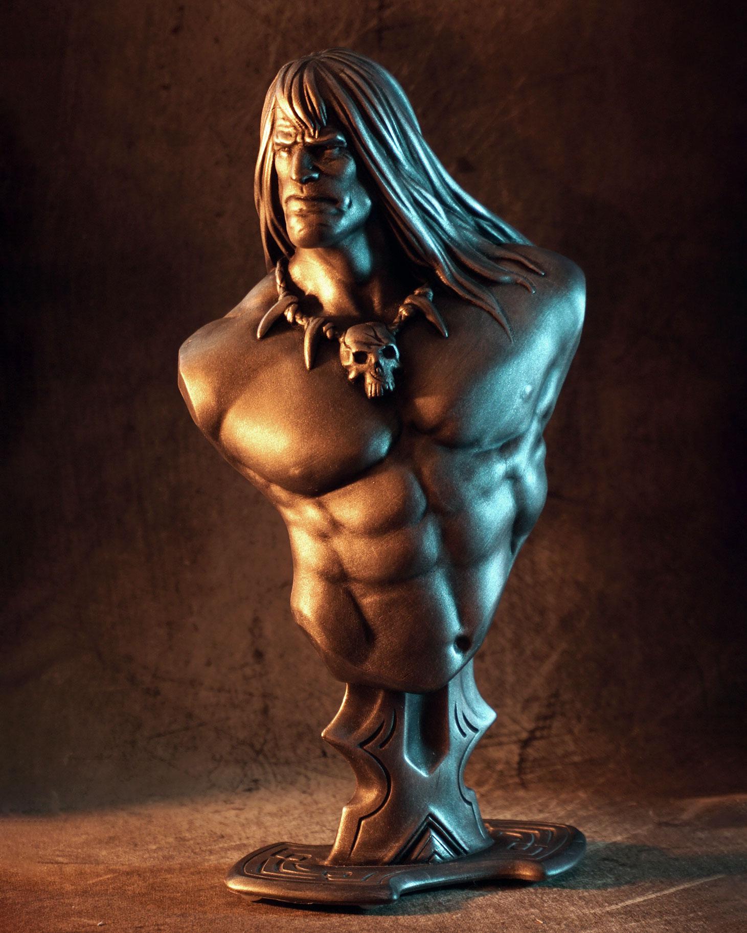 Conan the Barbarian bust (fan art) 3d model