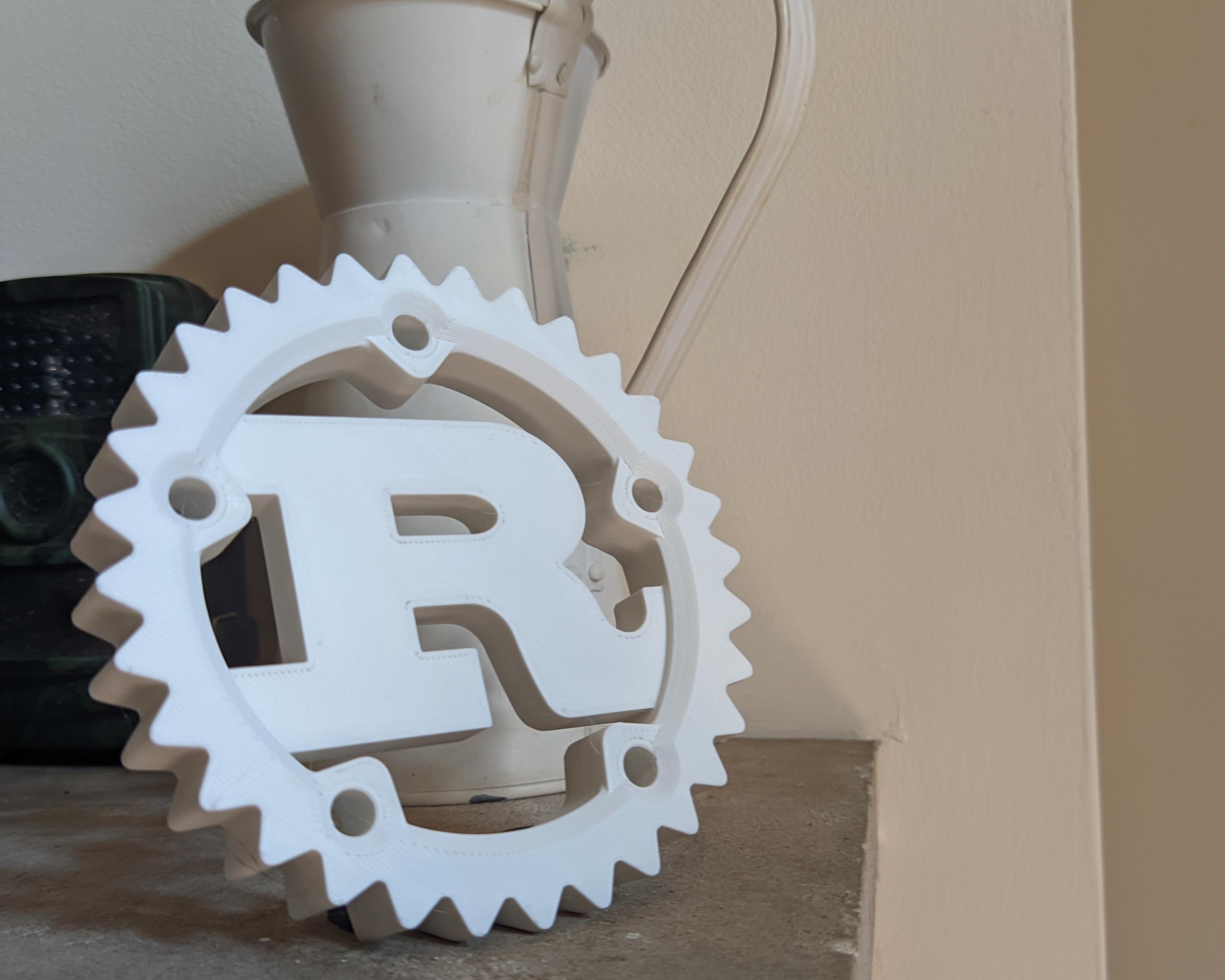 Rust Programming Language Logo 3d model