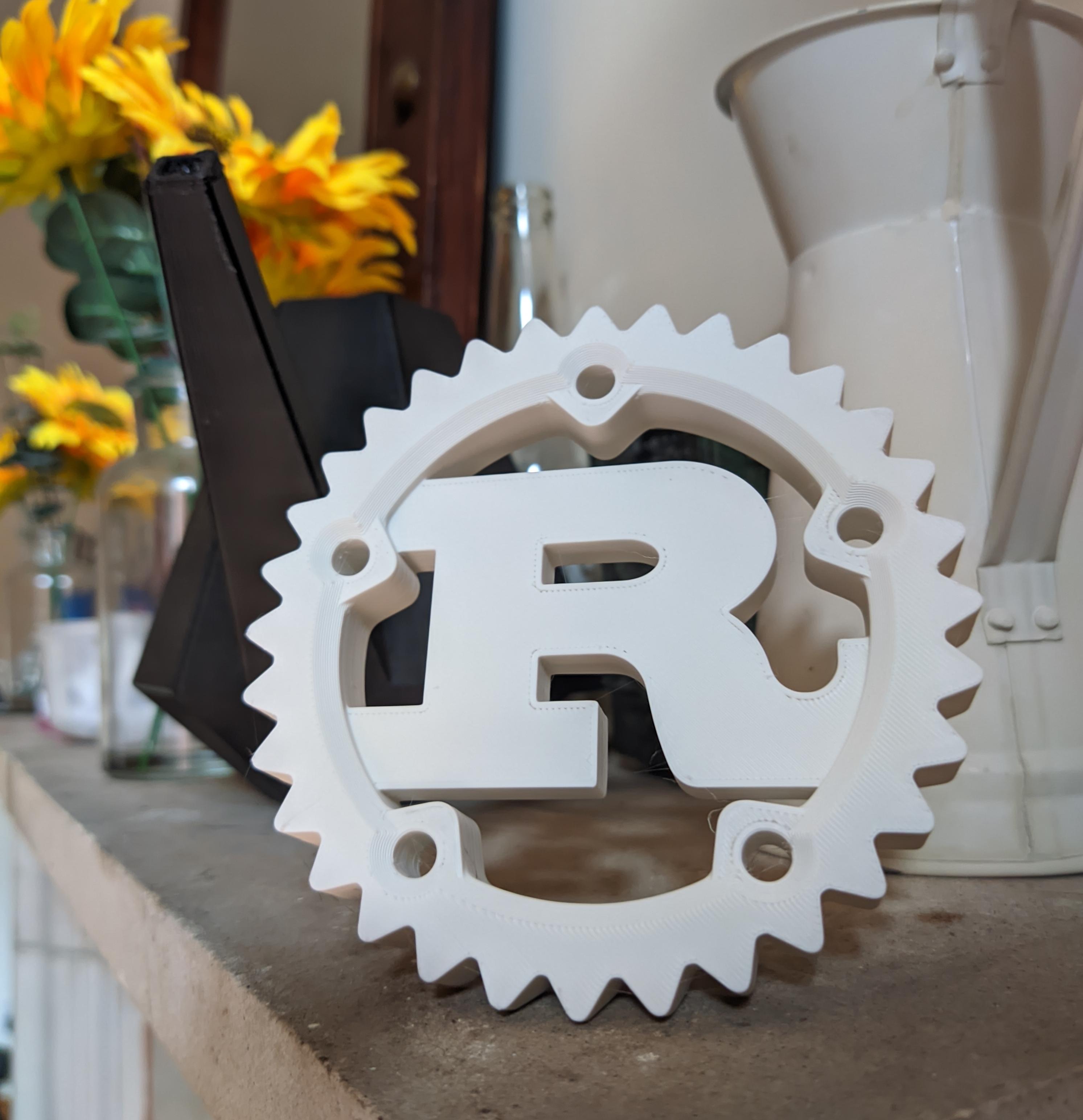 Rust Programming Language Logo 3d model