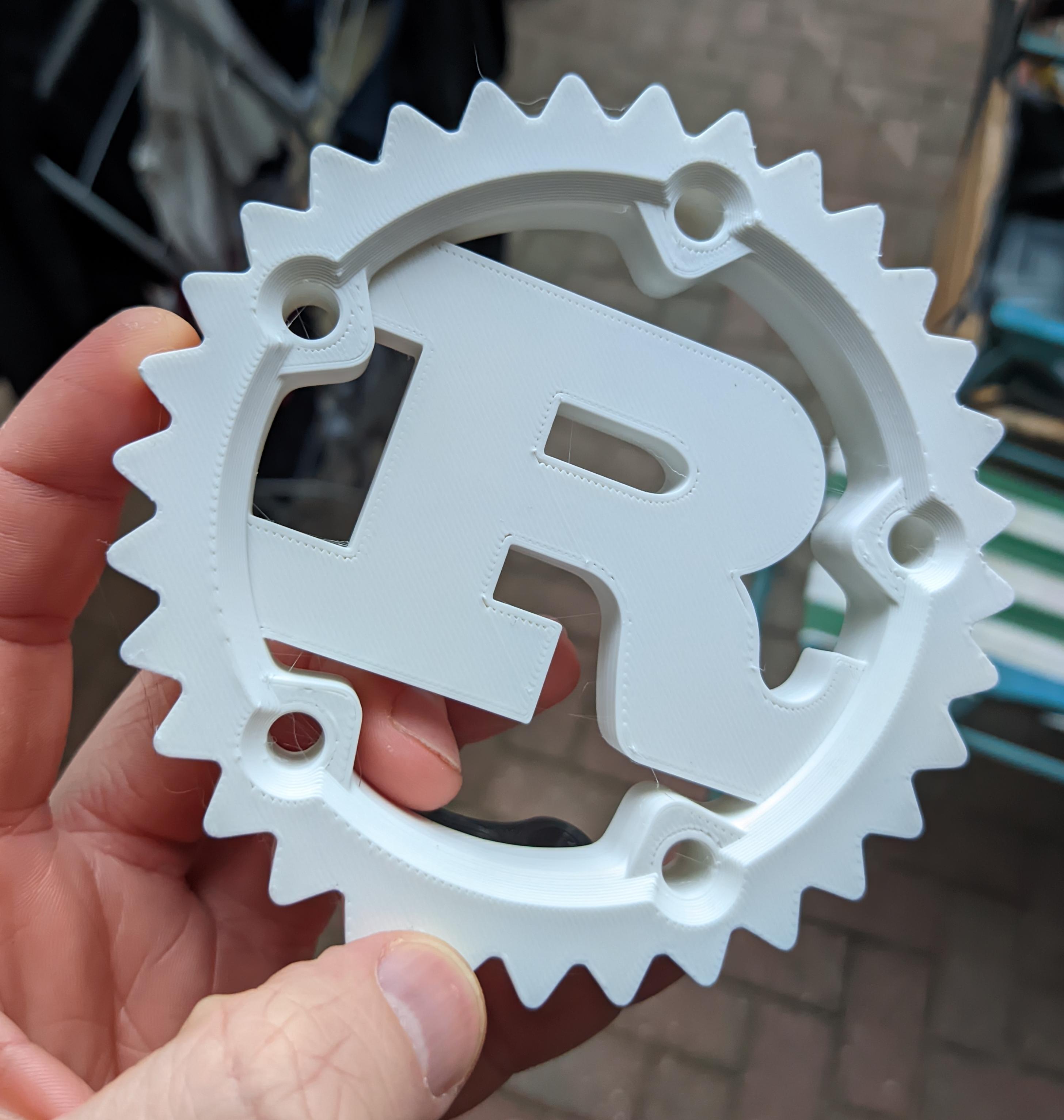 Rust Programming Language Logo 3d model