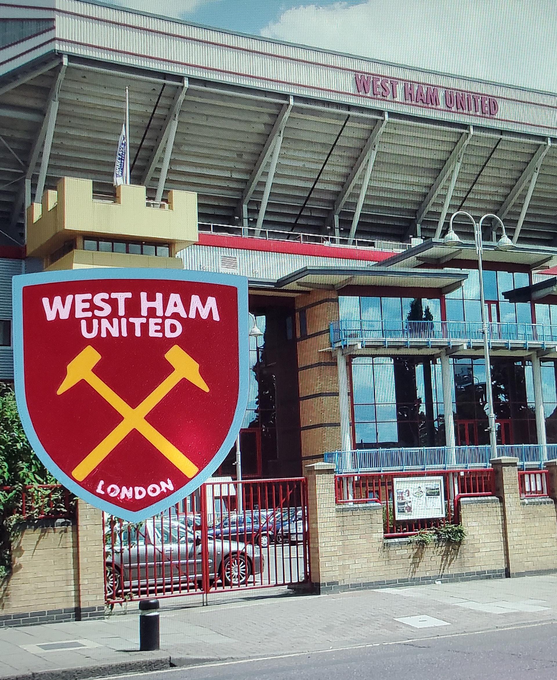 AMS / MMU West Ham United FC coaster or plaque  3d model