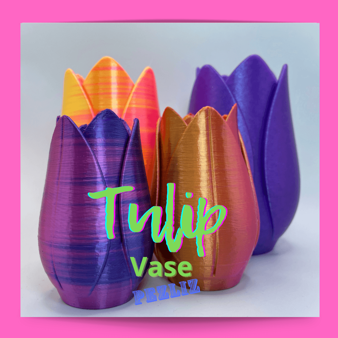 Tulip-Shaped Vase 3d model