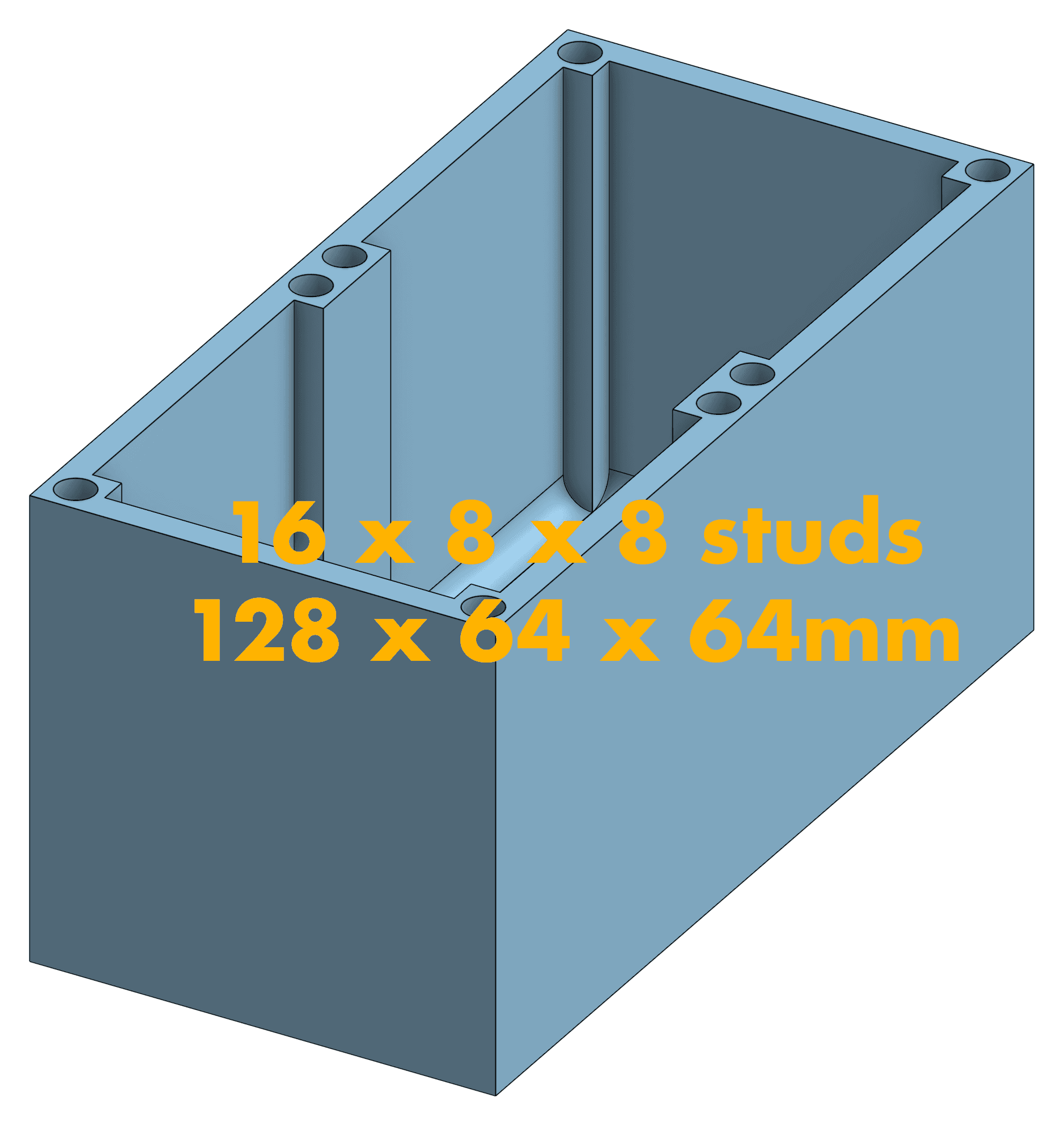 Modular Magnetic LEGO Tray System 3d model