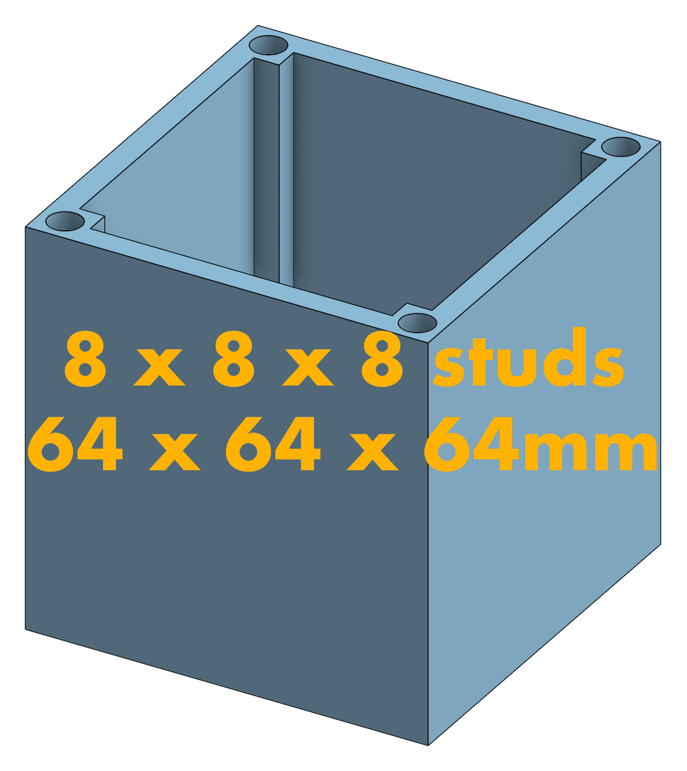 Modular Magnetic LEGO Tray System 3d model