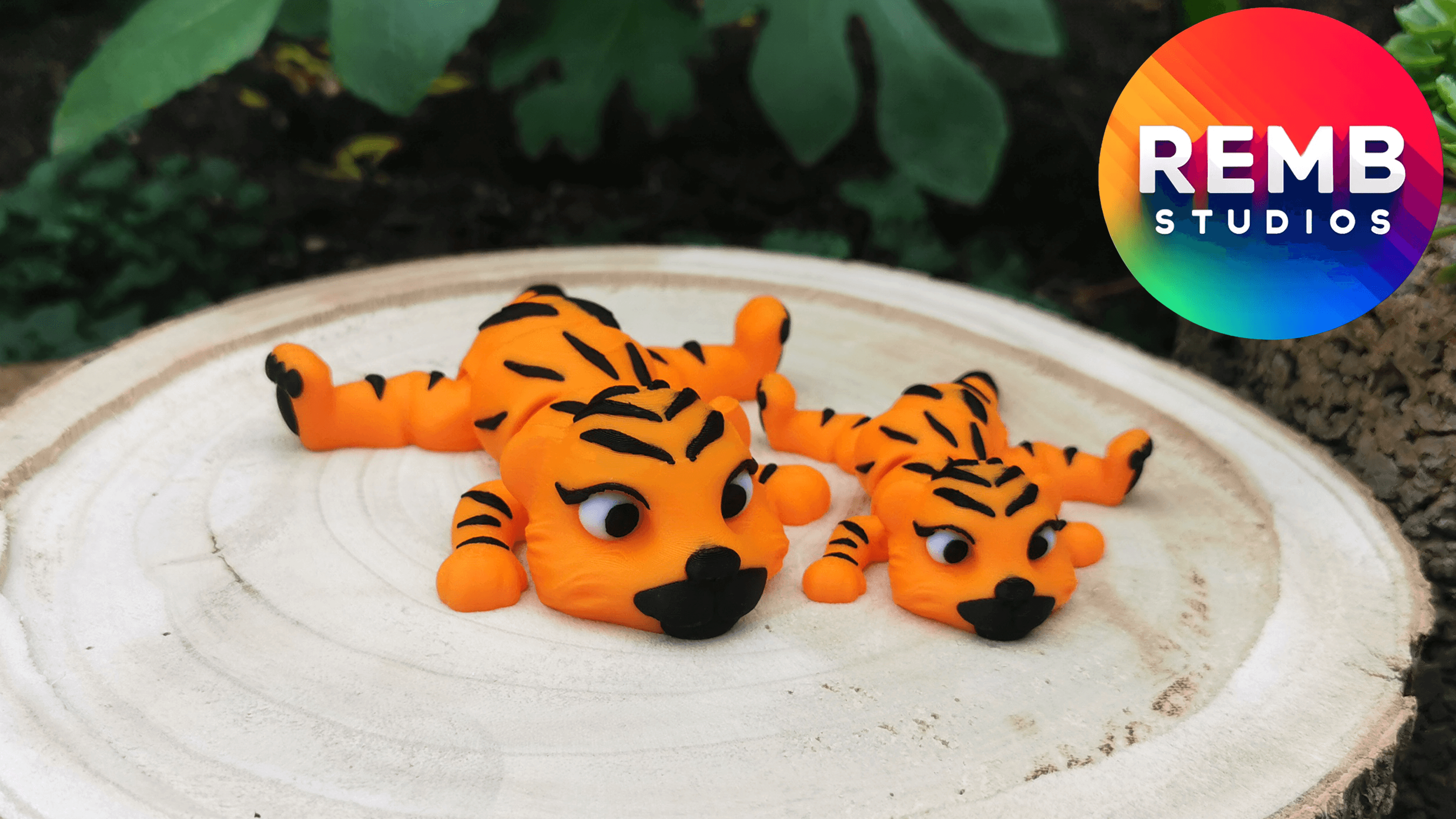  Flexi Tiger | Articulated Tiger no Support 3d model