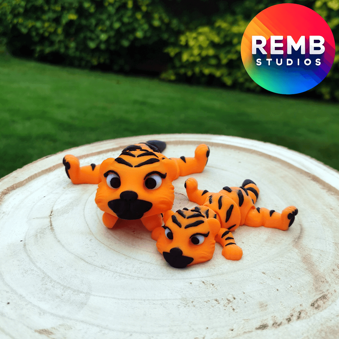  Flexi Tiger | Articulated Tiger no Support 3d model