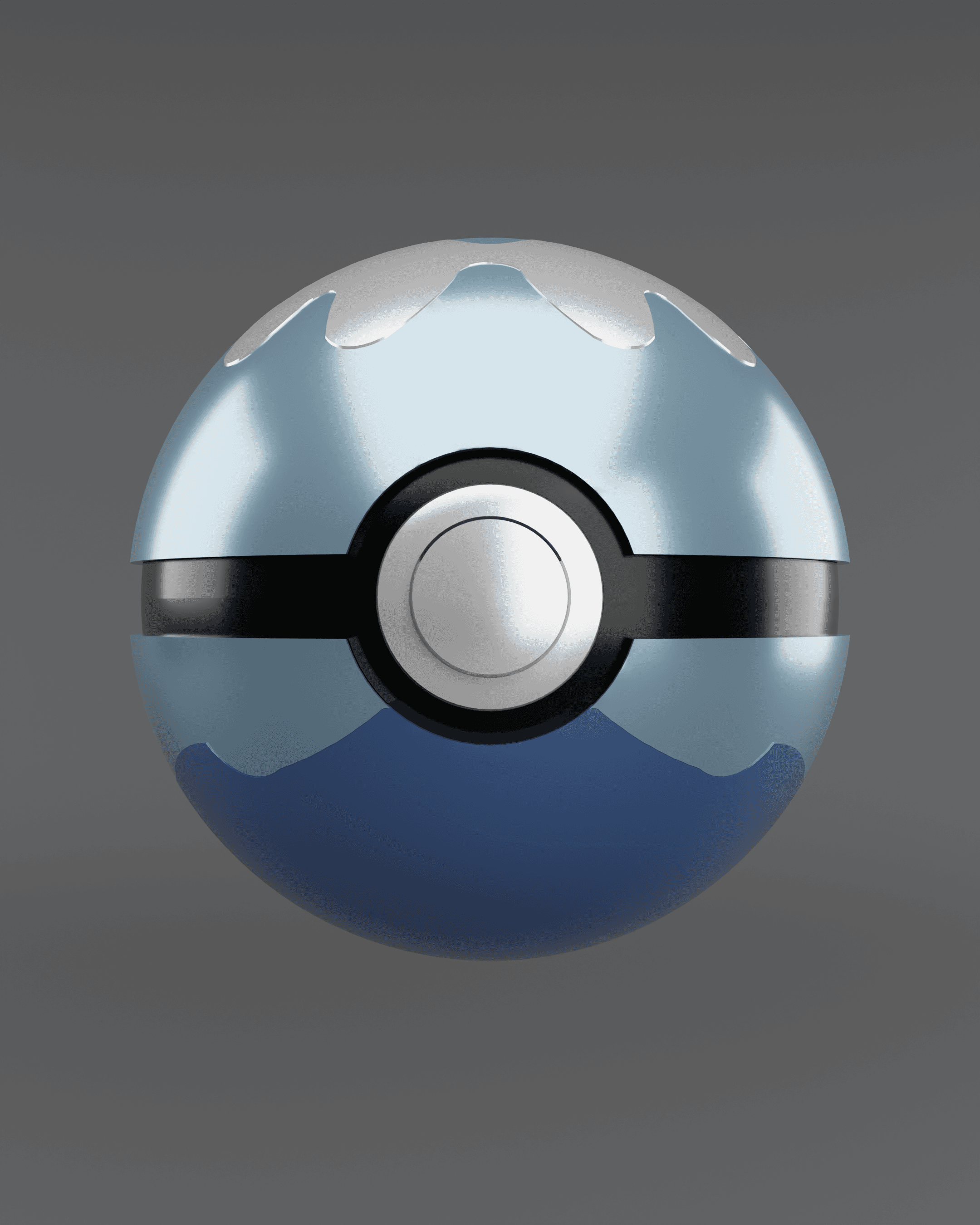 Dive Ball Pokeball - Fan Art 3d model