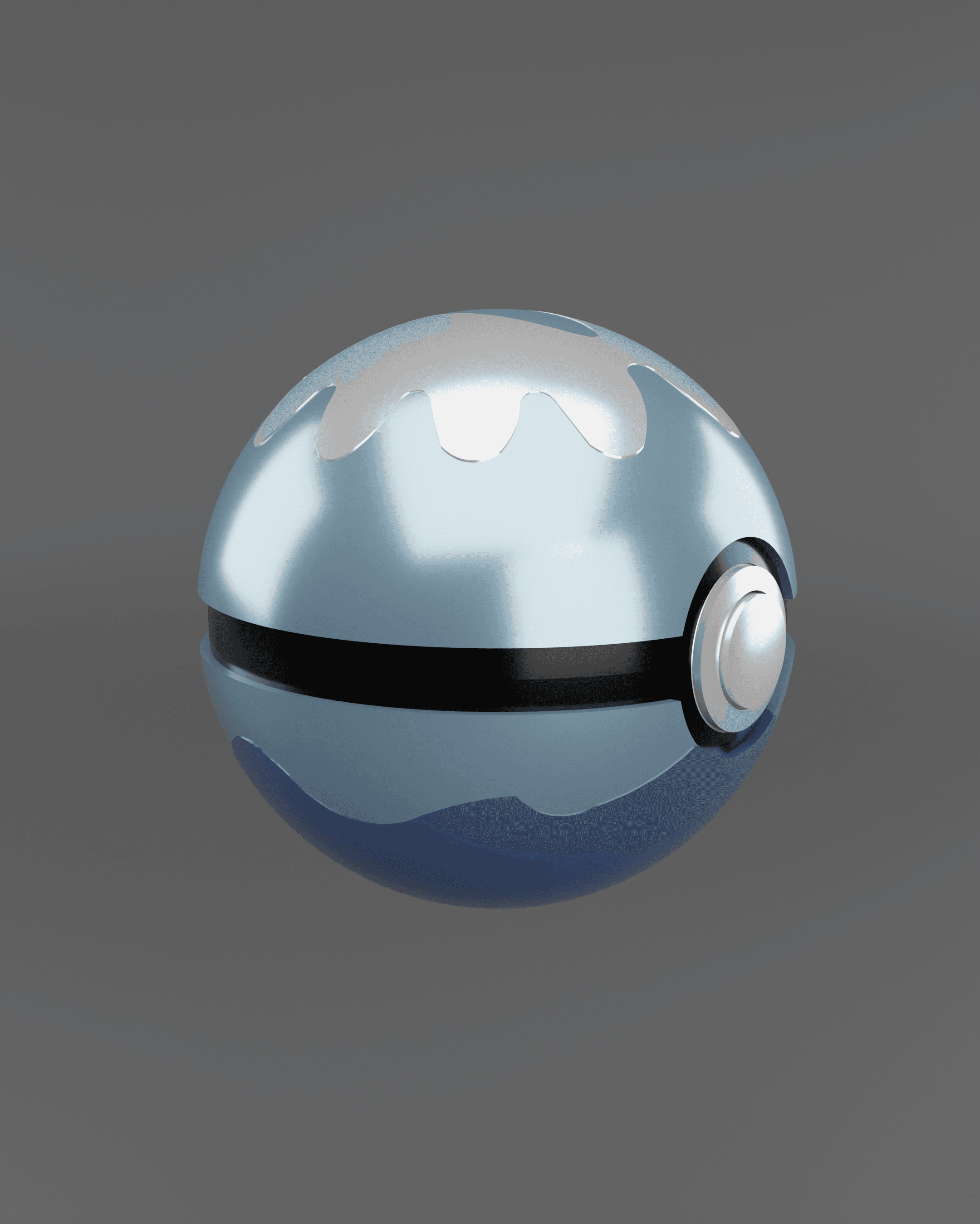 Dive Ball Pokeball - Fan Art 3d model