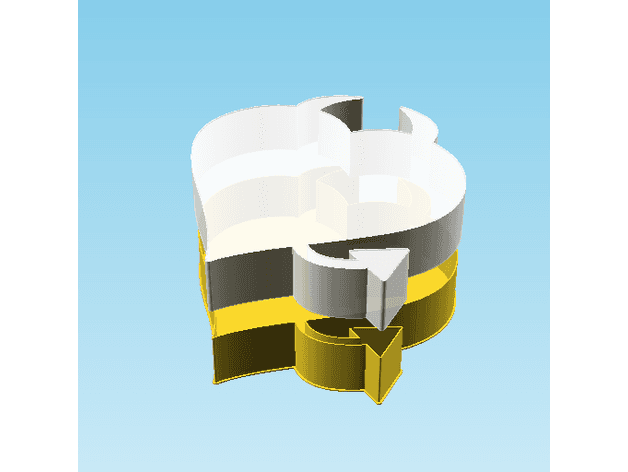 Fluffy Hearts Lo S, nestable box (v3) 3d model