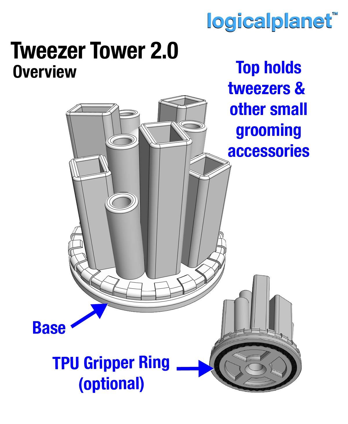 Tweezer Tower 2.0 3d model