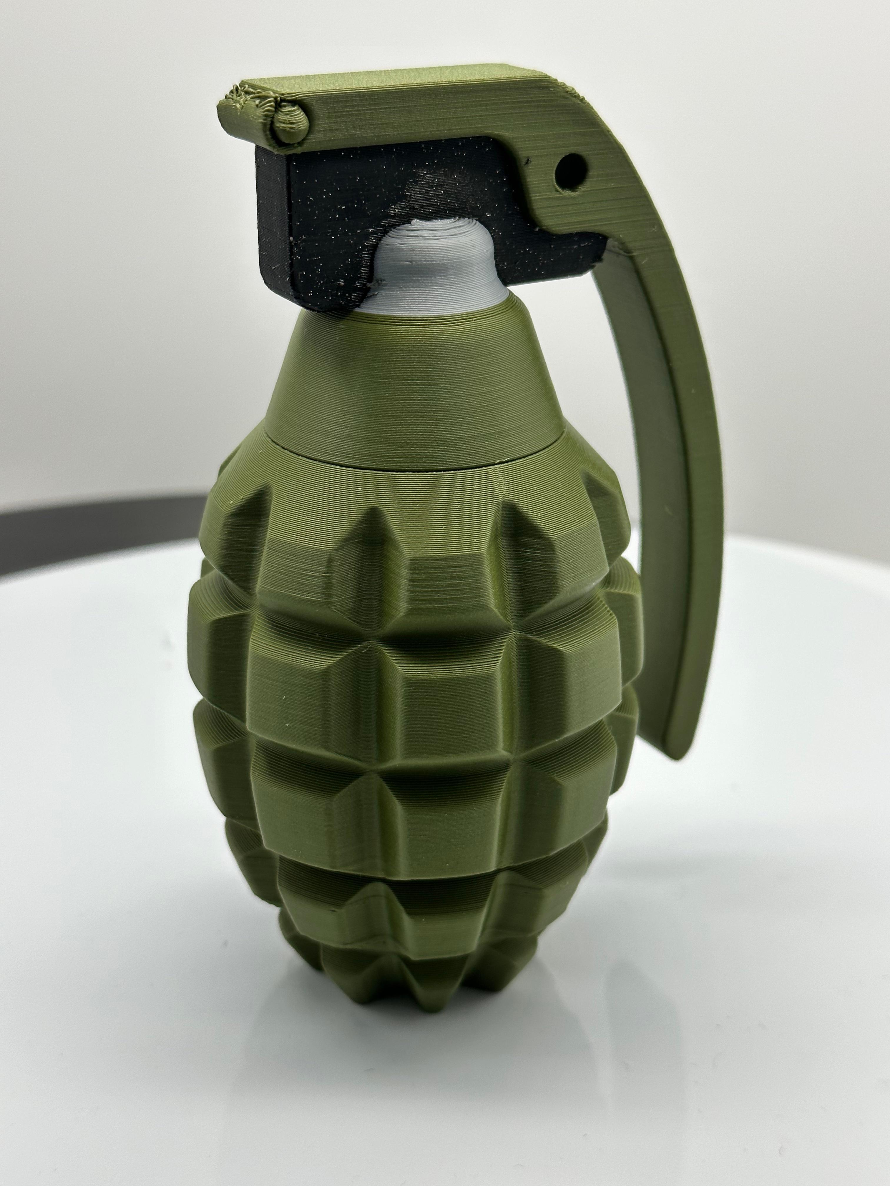 Realistic Hand Grenade Stash Container 3d model