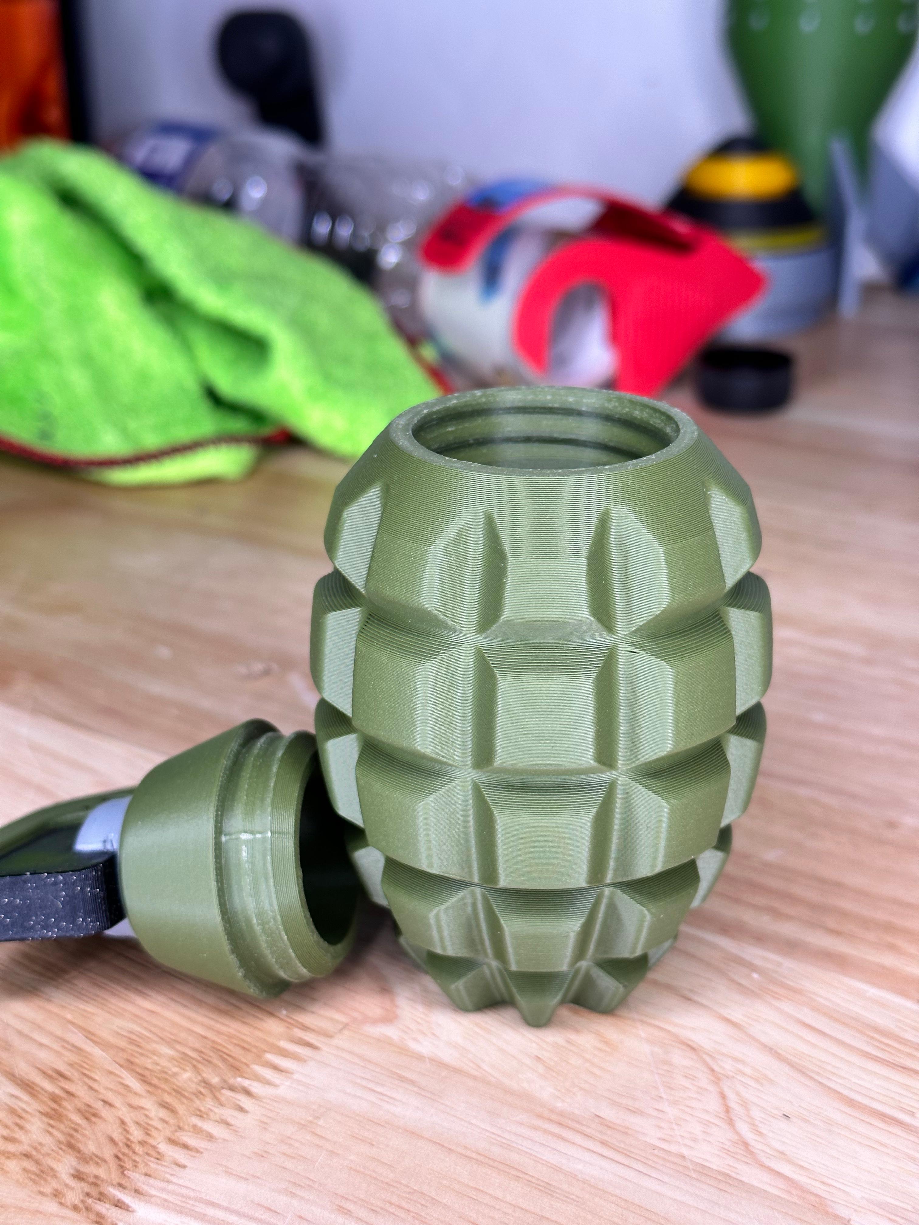 Realistic Hand Grenade Stash Container 3d model