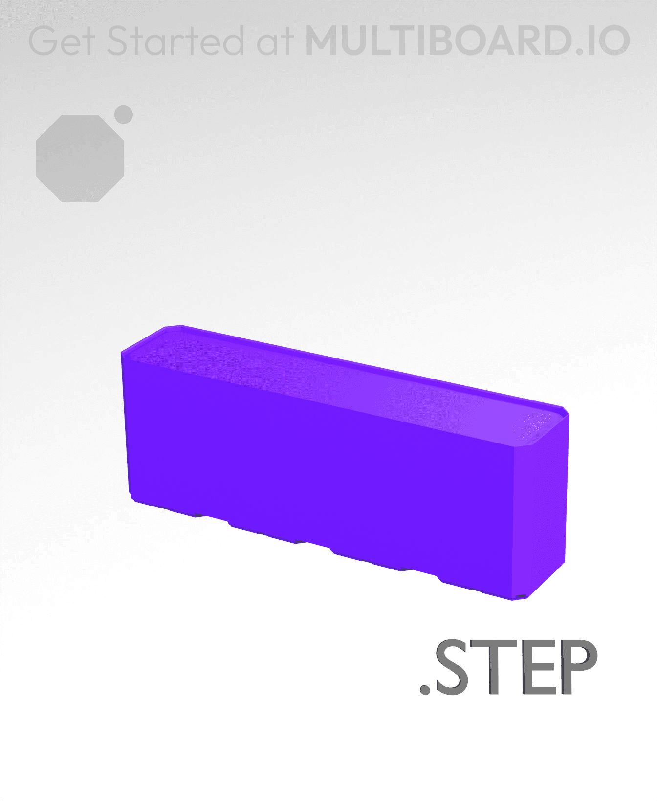 4x1x1·5 - Multibin Insert - STEP Remixing File 3d model