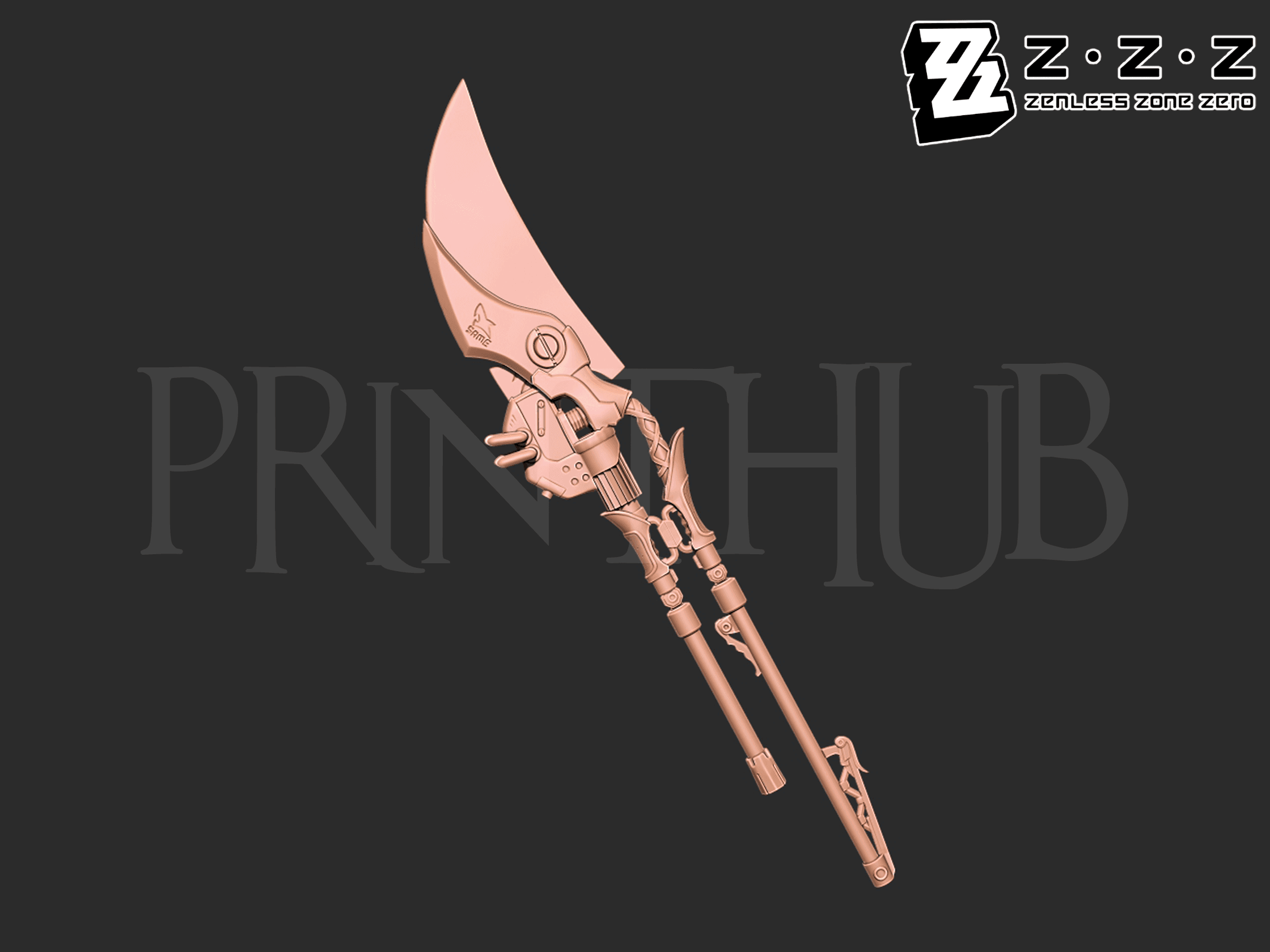 Ellen Joe's shark blade from Zenless Zone Zero 3d model