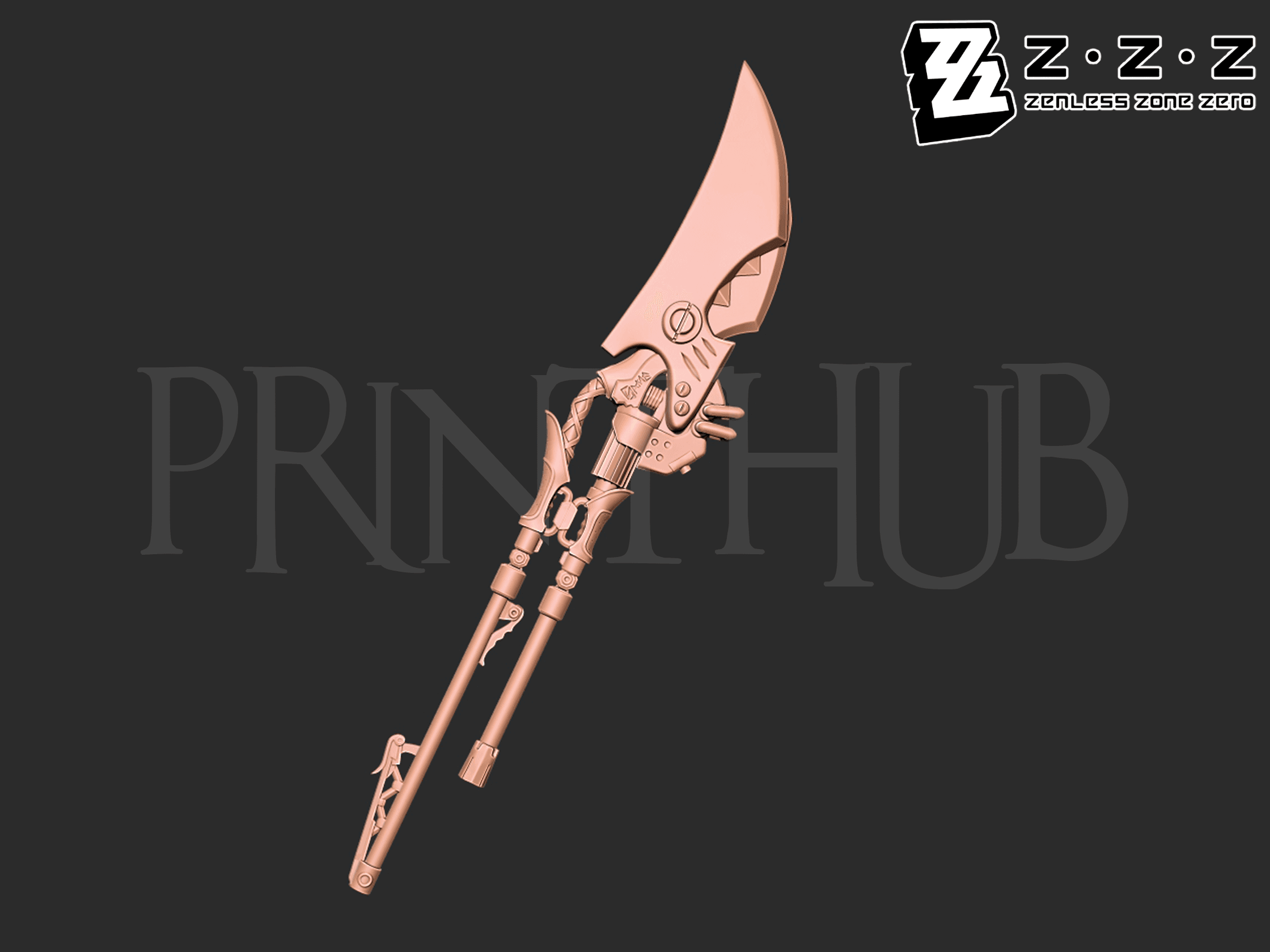 Ellen Joe's shark blade from Zenless Zone Zero 3d model