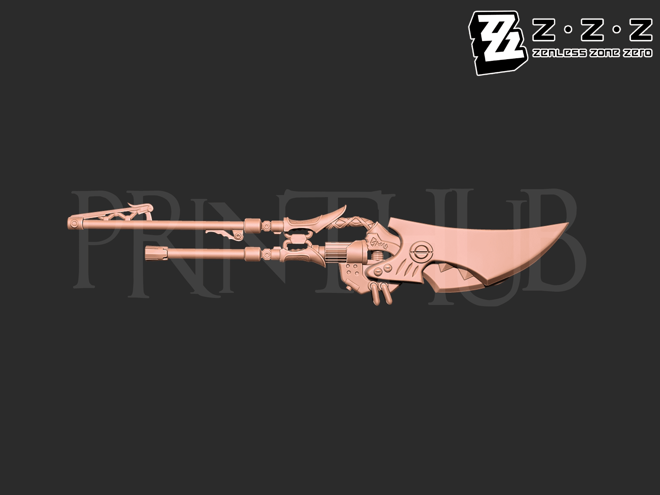 Ellen Joe's shark blade from Zenless Zone Zero 3d model